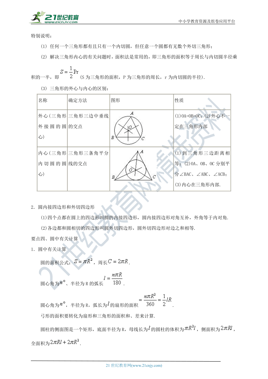 备战中考数学《圆》全章知识讲解（含解析）