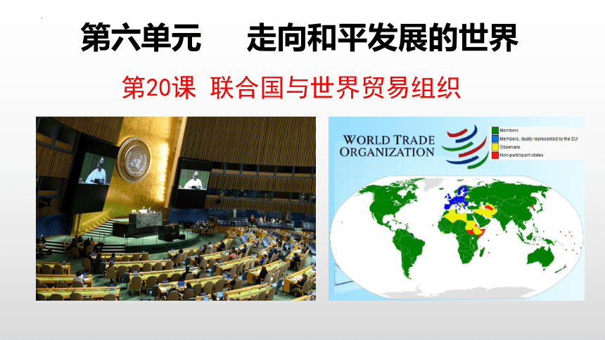第20课 联合国与世界贸易组织 课件(共25张PPT)