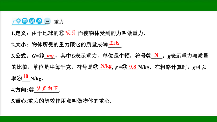 2023年甘肃省中考物理一轮复习：第六章 力、运动和力（67张ppt）