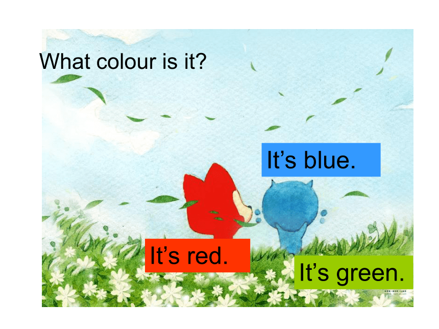 Unit2 Lesson 10 Red, Yellow, Blue,Green课件(共19张PPT)
