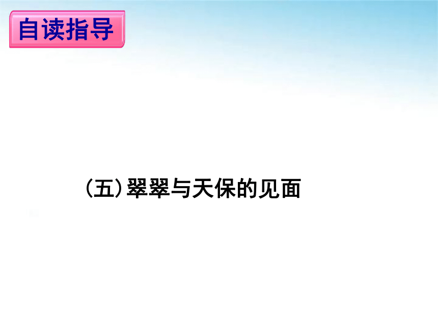 人教版高中语文必修五《边城》课件（33张PPT）