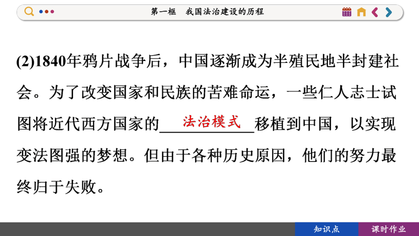 【核心素养目标】 7.1 我国法治建设的历程  课件(共118张PPT) 2023-2024学年高一政治部编版必修3