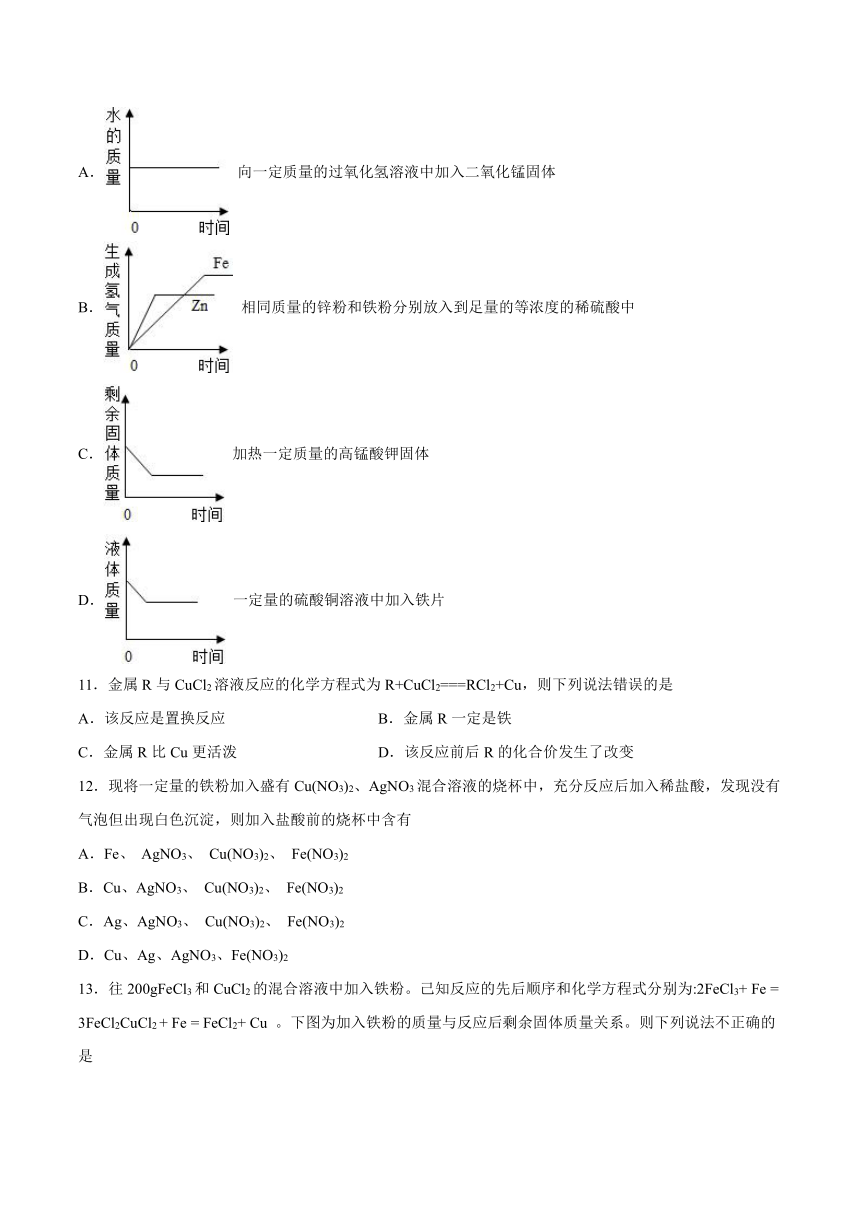 6.2金属的化学性质-2021-2022学年九年级化学科粤版（2012）下册（word版含解析）