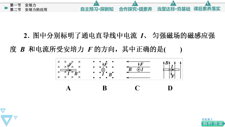 第1章 第1节　安培力 第2节　安培力的应用（78张PPT）