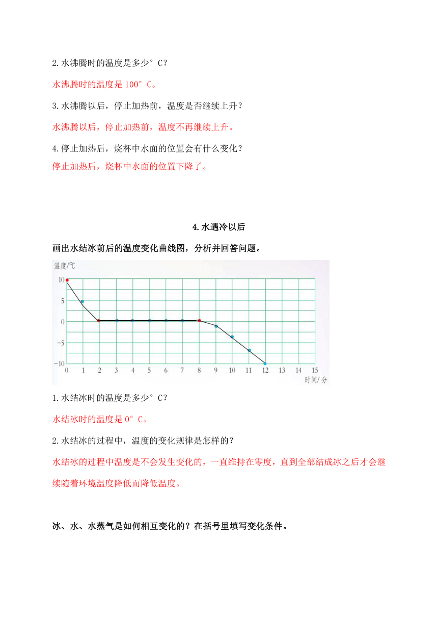 2021新苏教版科学四年级下册学生活动手册答案