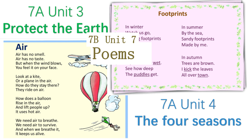 Module 4 Colourful life Unit 7 Poems Reading 1 课件(共23张PPT)