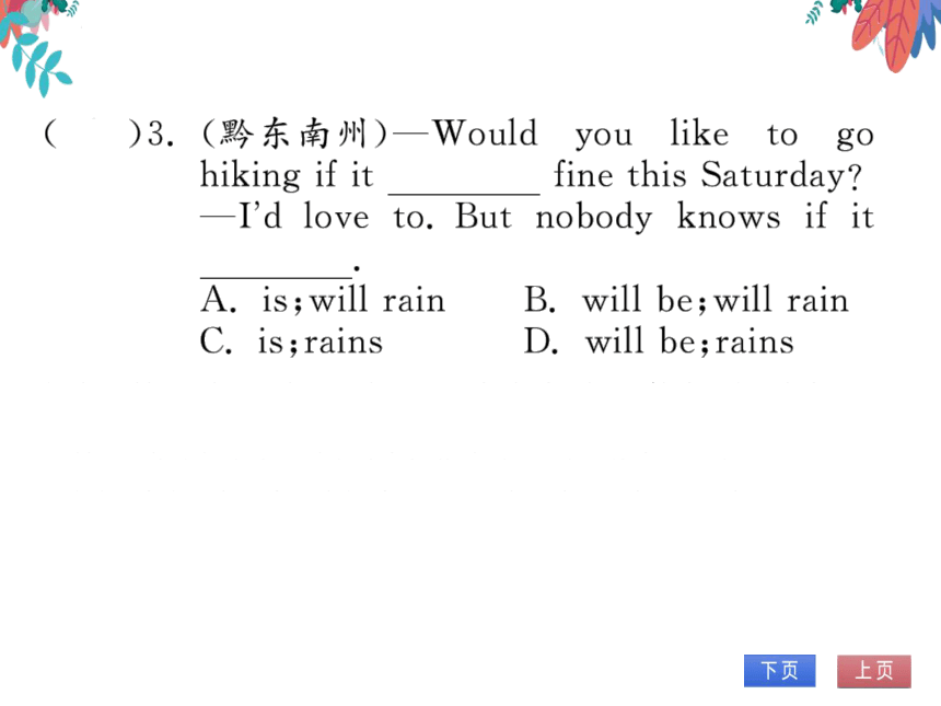 Unit 10 If you go to the party,you'll have a great time 单元语法专题练 习题课件