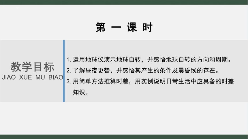 2022-2023学年商务星球版七年级地理上学期1.3地球的自转  课件(共30张PPT)