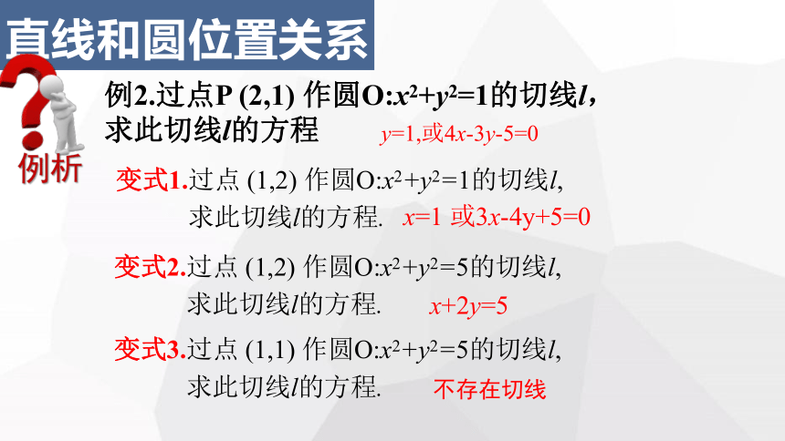 数学人教A版（2019）选择性必修第一册2.5.1直线与圆的位置关系（共25张ppt）