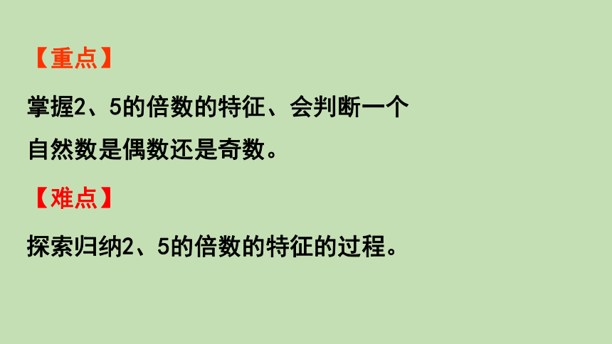 青岛版数学五年级上册 六 第1课时    2、5的倍数的特征 课件（23张ppt）