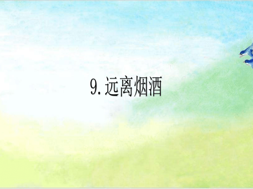 人教川教版六年级上册 生命 生态 安全 9 远离烟酒 课件（10张ppt）