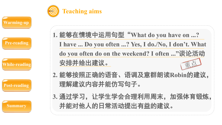 Unit 2 My week  PartB  Read and write课件（共23张PPT，内嵌音频）