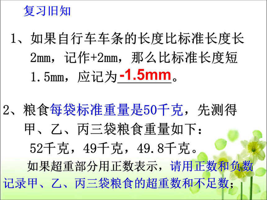 人教版初中数学 七年级上册 第一单元 1.2.1 有理数 课件（共33张）