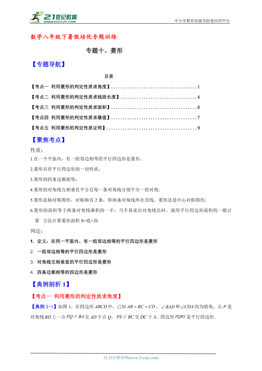 数学八年级下暑假培优专题训练10（含解析）