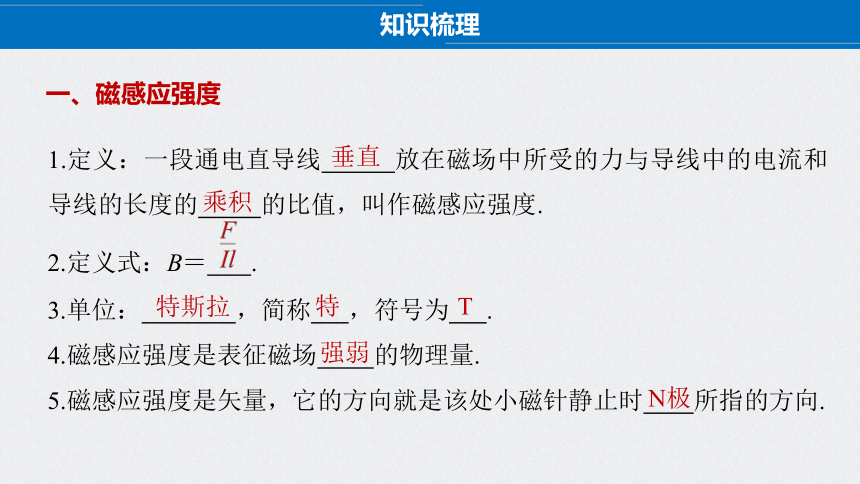 2020-2021学年高二上学期物理人教版（2019）必修第三册课件：13.2  磁感应强度　磁通量66张PPT