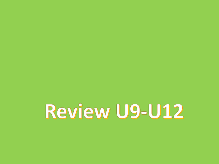 小学英语剑桥国际少儿英语(第二版) Level 1 Review 9 10 11 12 课件(共10张PPT)