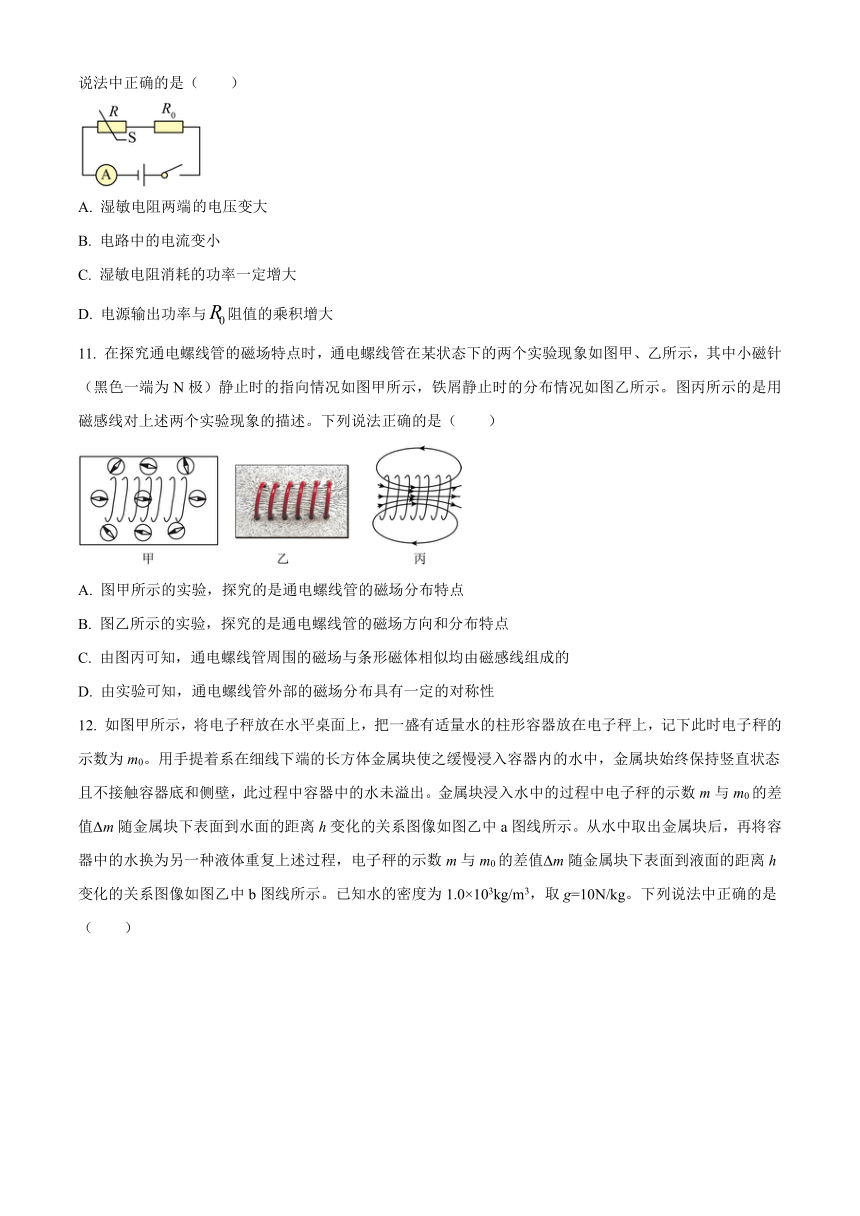 2024年江苏省泰州市靖江市九年级中考物理模拟复习卷（无答案）
