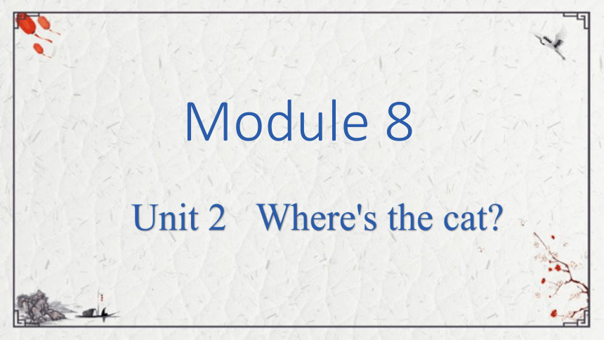 Module 8 Unit 2 Where's the cat课件（共14张PPT)