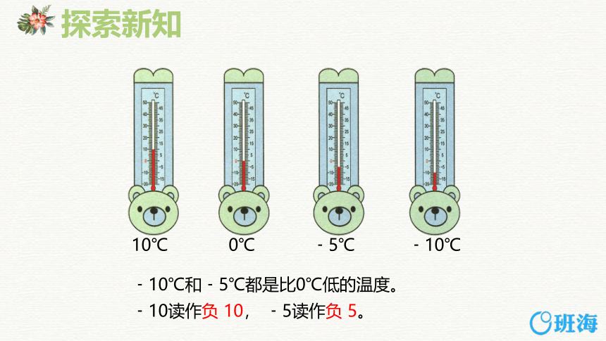 【班海精品】冀教版（新）六下-第一单元 1.1认识负数【优质课件】