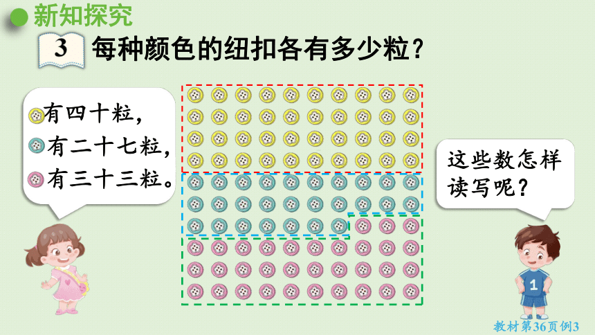 人教版一年级数学下册 4 100以内数的认识 第2课时  100以内数的读写 课件(共19张PPT)