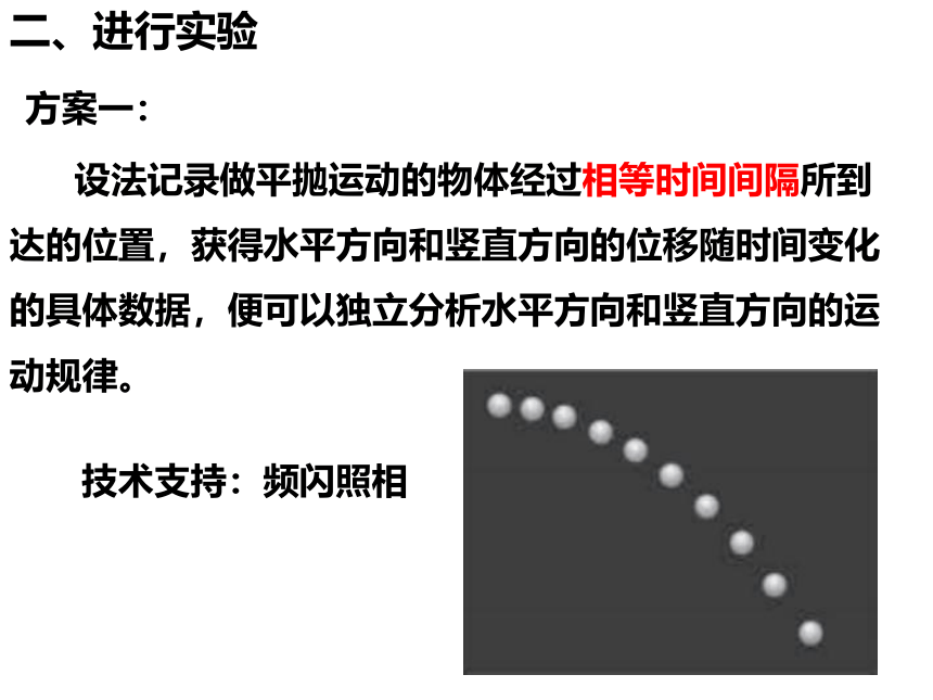 5.3实验：探究平抛运动的特点 20张PPT