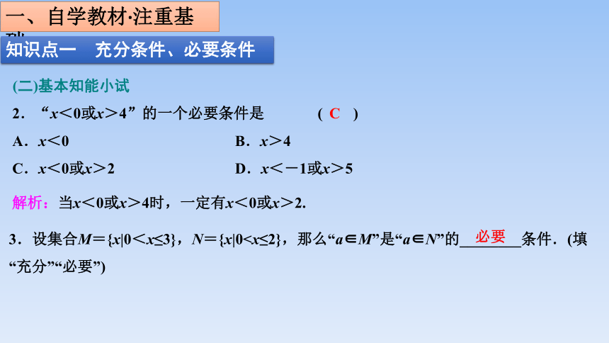 人教B版（2019）高中数学必修第一册  【 整合精品课件】1.2.3《充分条件、必要条件》(共31张PPT)