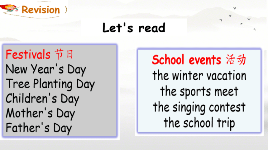 Unit 3 My school calendar Part B Let's learn2 (希沃版课件+图片版PPT预览课件)