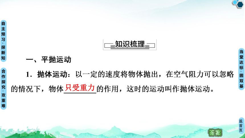 人教版（2019）高中物理 必修第二册 5.3 实验：探究平抛运动的特点课件