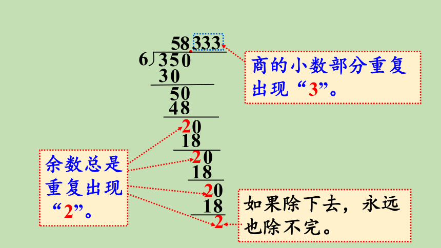 青岛版数学五年级上册 三 游三峡——小数除法 信息窗3 第2课时  循环小数、有限小数、无限小数 课件（22张ppt）