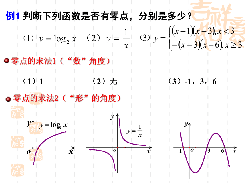 _高中数学人教A版必修一率三章3.1.1方程的根和函数的零点(公开课)课件（共14张PPT）