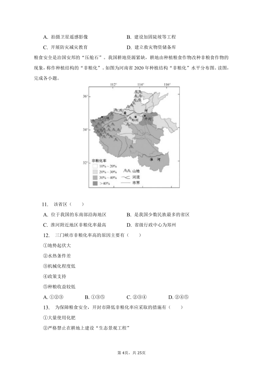 2023年北京市燕山地区中考地理二模试卷(含解析）