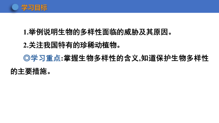 7.3.2 保护生物多样性 课件(共20张PPT) 2023-2024学年初中生物冀少版八年级下册