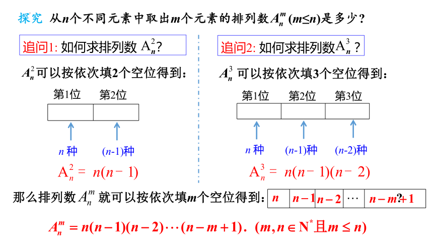 6.2.2排列数+课件(共22张PPT)-2022-2023学年高二下学期数学人教A版（2019）选择性必修第三册