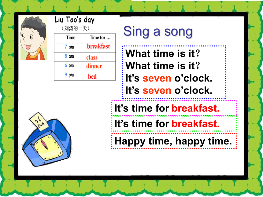 Unit 6 What time is it（Fun time-Cartoon time）课件（共36张PPT）