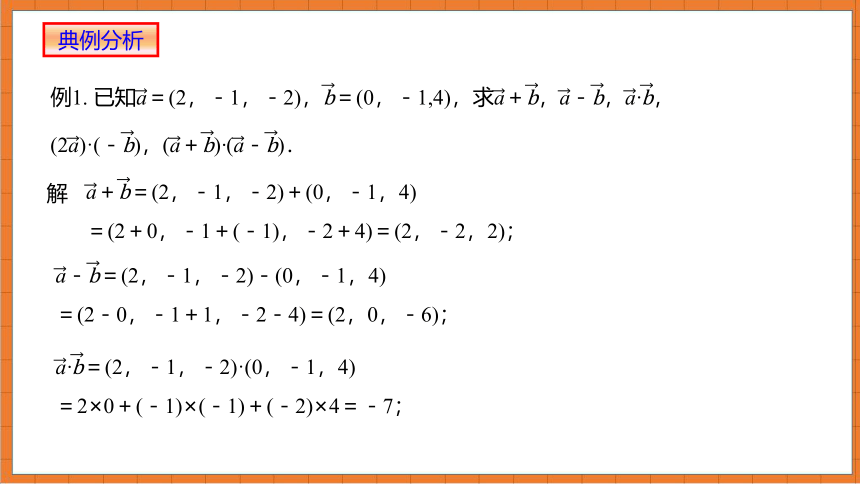 1.3.2 空间向量运算的坐标表示 课件（共15张PPT）