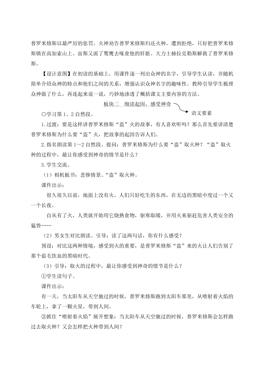 14 普罗米修斯  教案（2课时 含反思）