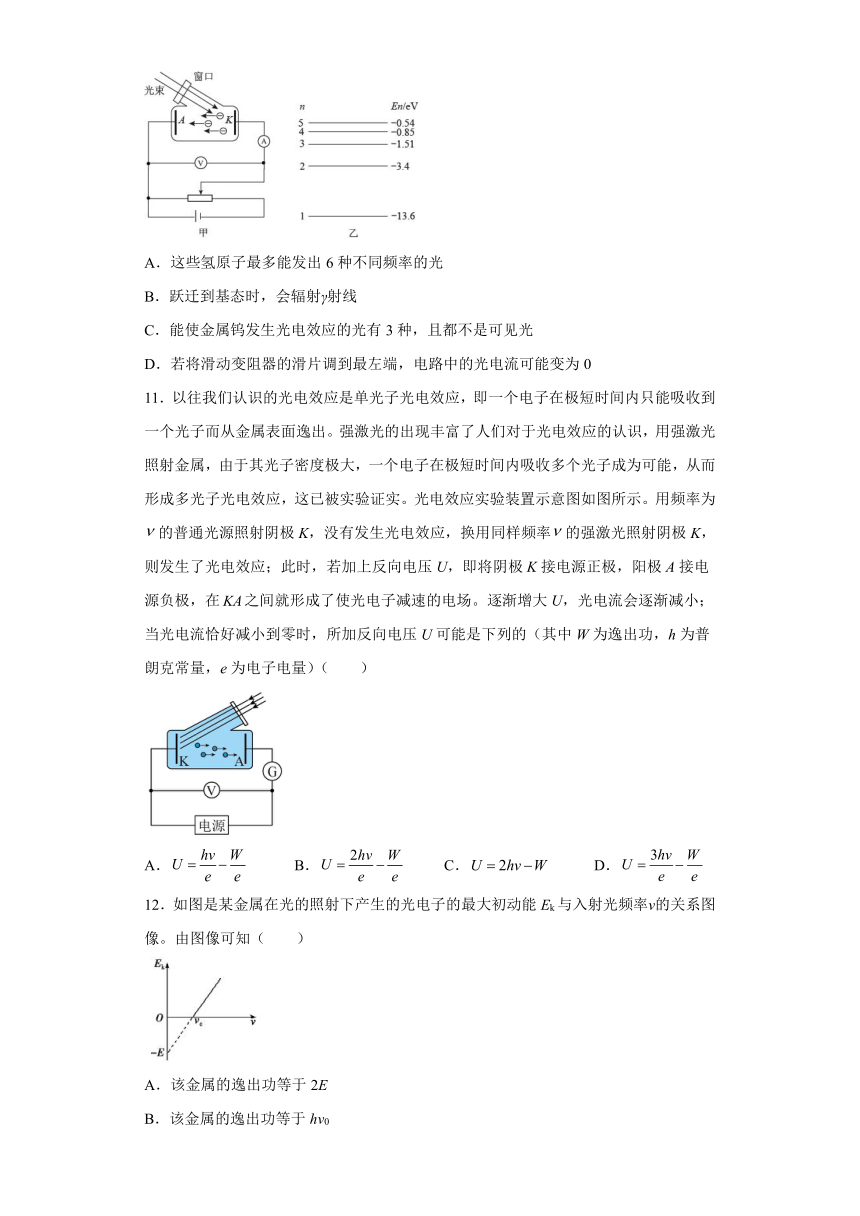 第六章 波粒二象性 单元过关检测（word解析版）