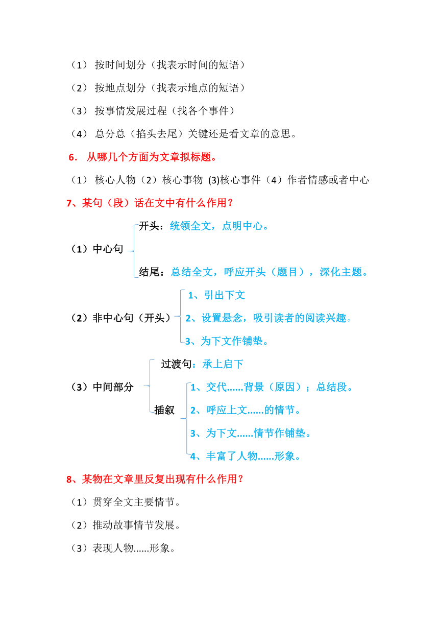 2023届天津高考语文复习：阅读理解提分公式