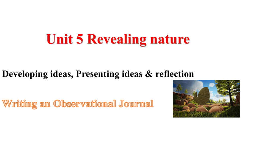 外研版（2019）选择性必修第一册  Unit 5 Revealing natur  Developing ideas, Presenting ideas & reflection 课件(共19张PP