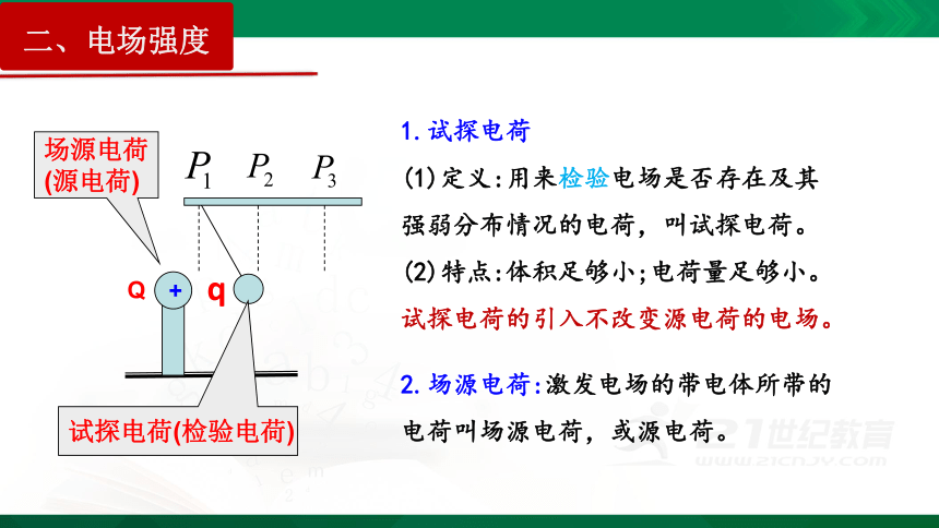 9.3 电场  电场强度（课件）（WPS打开，42页）