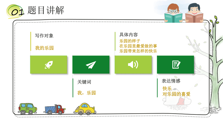 四年级语文下册第一单元习作《我的乐园》   课件(共19张PPT)