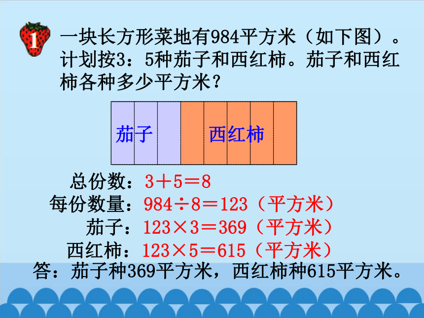 冀教版数学六年级上册 二 比和比例-简单应用-第一课时课件(共14张PPT)