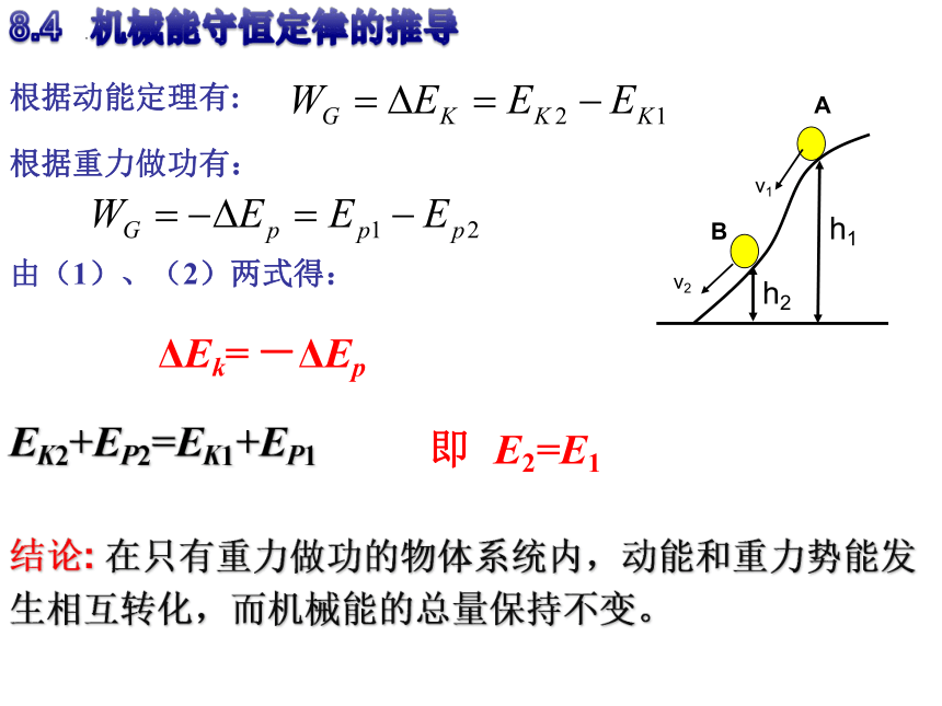 8.4机械能守恒定律（共29张ppt）人教版（2019）必修第二册第八章 机械能守恒定律