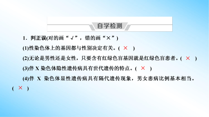 【课件版学案】2-3 伴性遗传 人教版2019必修2(共77张PPT)