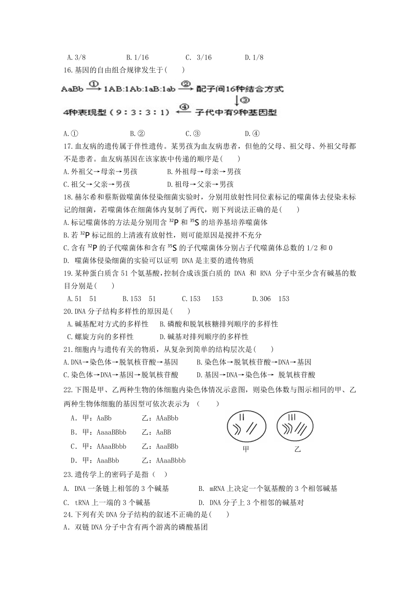 吉林省长春市九台师范高中2020-2021学年高一下学期6月第二阶段考试生物试卷 Word版含答案