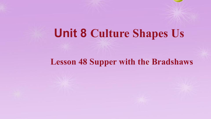 Unit 8 Culture Shapes Us Lesson 48 课件 冀教版英语九年级全册(共23张PPT)