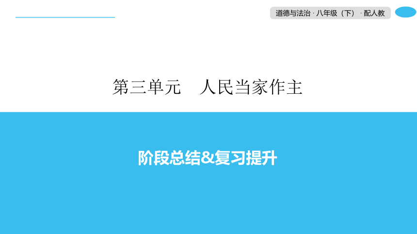 第三单元人民当家做主 阶段总结复习提升导学课件(共30张PPT)