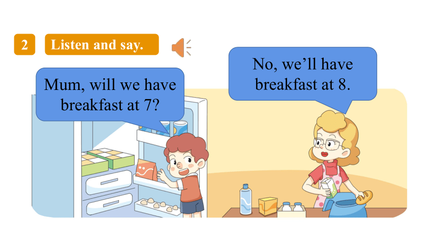 Module 3 Unit 2 Will we have breakfast at 7?课件（15张PPT）