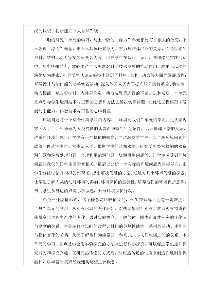 2022年春新教科版科学五年级下册教学计划（表格式，含教学进度表）