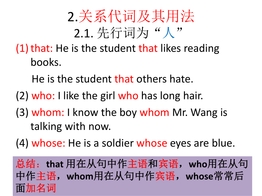 九年级英语下册专题学习——定语从句 课件(共22张PPT)